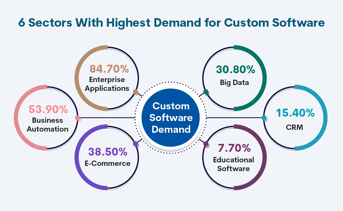 6 Sectors With Highest Demand for Custom Software