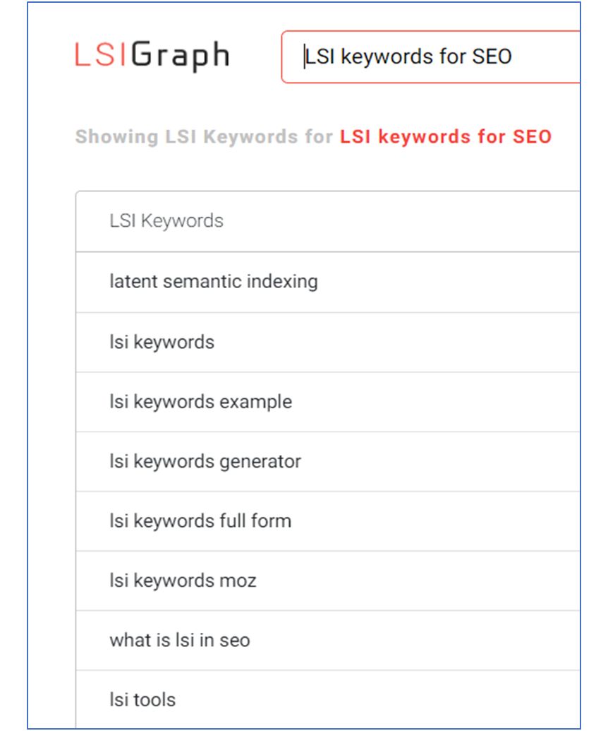 Lsi hot sale keyword generator