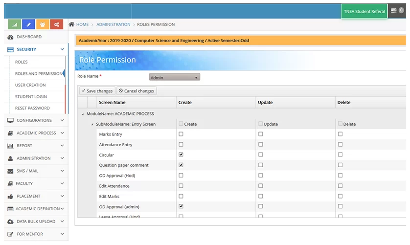 admission management system software